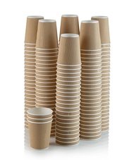 Set of 150 Ripple Insulated Kraft 12-oz Paper Cups – Coffee/Tea Hot Cups | Recyclable |3-Layer Rippl