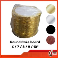 [Bundle x50pcs] Round Cake Board (Size 6" / 7" / 8" / 9" / 10" Inch) Papan kek bulat 圆形蛋糕板