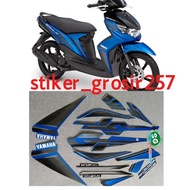 STIKER STRIPING LIS BODY MIO SOUL GT 2012 MUSCLE BIRU STANDAR STICKER YAMAHA SOUL GT 2012 BIRU
