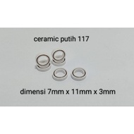 Bearing Zirconia MR 117 W3 7x11x3