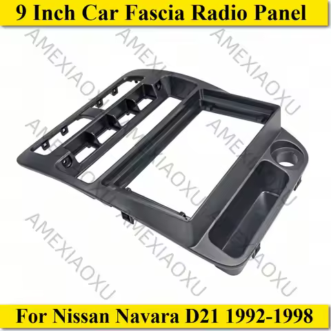 9 Inch Car Fascia Radio Panel For Nissan Navara D21 1992-1998 RHD Dash Kit Install Facia Console Bez