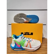 [NIKE] LEBRON WITNESS VII EP Basketball Shoes Sports Shoes Covered Cushioning Men's Shoes White Gree