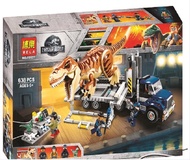 ตัวต่อเลโก้  Lego Jurassic Tyrannosaurus Transporter 75933 Children's Puzzle Assembled Building Block Boy Toy 10927