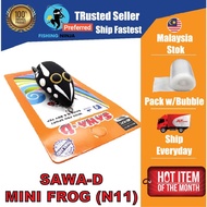 SAWA-D Mini Frog (N11) BKK Hook 1/0 Length 3.8cm Weight 5g Top Water Action Soft Bait Umpan Katak Ha