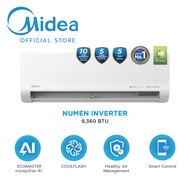 Midea แอร์ติดผนัง Inverter เครื่องปรับอากาศติดผนัง ขนาด 9000-24000 BTU รุ่น Numen ประหยัดไฟเบอร์ 5  