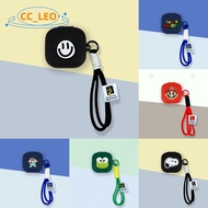for Baseus Bass BD1 Case Silicone Soft Case Cute Snoopy Crayon Shin-chan Cartoon Lanyard Suitable fo