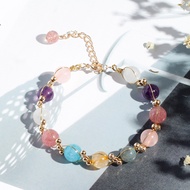 Badu Pink, Purple, Yellow & White Crystal Bracelet Gift