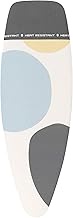 Brabantia Size D (53 x 18 in) Replacement Ironing Board Cover, Heat Resistant Zone, Thick Foam &amp; Felt Padding (Spring Bubbles)