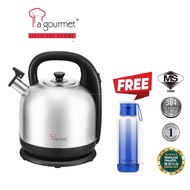 La gourmet 4.2L Healthy Electric Kettle (Free Pureglas Double Walled 550ml Bottle - Blue)