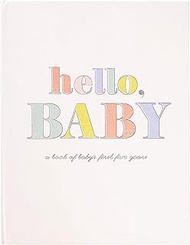 C.R. Gibson B248-22583 Baby Book with Gift Box, Hello Baby" Gender Neutral, 8.75'' W x 11.25'' H