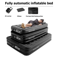 ⚡️Ready stock⚡️Upgrade 5 layers Mount peak  Automatic Inflating Single Double Air Bed 25I 40cm High 