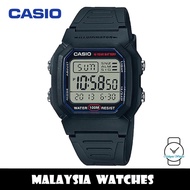 (100% Original) Casio W-800H-1A Youth Sport Digital 10 Years Battery Life Black Resin Watch W800H W8