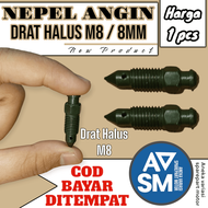 Baut Nepel - Nipple - Nipel Angin M8 - 8MM // Baut Nepel Angin Drat Halus M8 - 8 MM // Baut Nepel Al