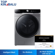 [SABAH ONLY] SAMSUNG 17KG/10KG WD17T6300GP FRONT LOAD INVERTER WASHER DRYER WITH ECOBUBBLE™ (SILVER-