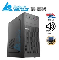 VENUZ ATX Computer Case VC3225 /3232 /3233 /3234 /3235 - Black  สินค้ารับประกัน 1 ปี