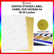 HP Sticker paper Sticker Label HVS A4 Camel Doff Matte (Supports epson/canon/Phone/brother Original/