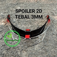 INK DYNAMIC Helmet Spoiler INK DYNAMIC/ INK DYNAMIK SPOILER/ | 3MM THICK ACRYLIC