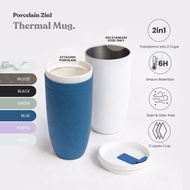 SWANZ Morph Cup 1000ml - Vacuum Insulated Ceramic  Coffee Thermal Mug, Stainless Steel Thermos Tumbl