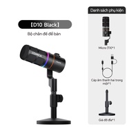 COMICA Ejoy D10 Pro RGB cardioid mic-rô không dây động USB/XLR chế độ kép mic chơi game Microphone c