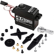 ZOSKAY 45kg Rc Servo Brushless Servo Metal Gear Tork Tinggi untuk TRX4 TRX6 SCX10 III 1/10 RC Crawle