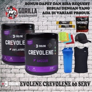 Crevolene 300gram Creatine Evolene CREAVOLENE BPOM Creamine Fitness Supplement Whey Protein Evolene 