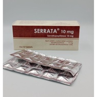 Serrata 10mg (Serratiopeptidase 10mg) 30's/100's EXP01/27