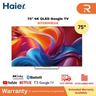HAIER 75" 4K QLED Google TV H75S90EUX