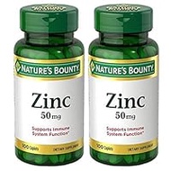 Nature's Bounty Zinc 50 mg Caplets 100粒×2個（200粒）
