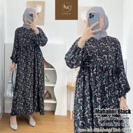 MINI DRESS WANITA RAYON MOTIF TERBARU PAKAIAN WANITA MUSLIM MODERN DAN KEKINIAN