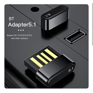 Bluetooth 5.1 Dongle Adapter for PC Mouse Earphone Speaker