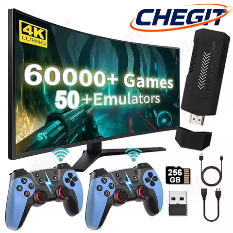 X2 UItra Gaming Consola 4K 3D Game Stick 3/60000+ Games 32/256GB 50+ Simulators Classic Game Console