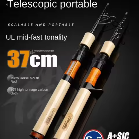 2025 Telescopic Telescopic Fishing Rod Hooks Feeder Rod Casting Rod Glass Fibre 1.55m/1.68m Length F