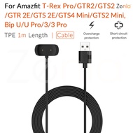 Smart Watch Dock Charger Adapter USB Charging Cable for Amazfit GTR 2 (GTR2)/GTS 2 (GTS2)/Bip U/GTR 2E/GTS 2E T-Rex T Rex Pro/GTR2E/GTS2E, Bip 3/3 Pro, GTS 4 Mini, GTS 2 Mini