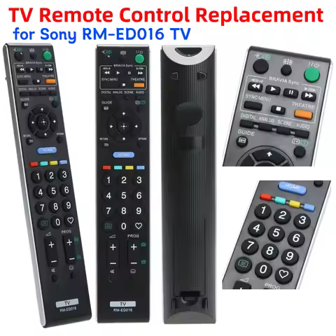 Television Remote Control Universal TV Remote Control Replacement Battery-powered for Sony RM-ED016 