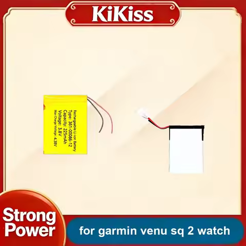 Watch Battery High-Capacity 361-00136-10 ( 332029 ) 361-00139-10 0-205mAh For Garmin Venu SQ 2 Watch