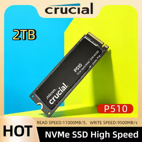 P510 Crucial 1TB NVMe SSD PCIe 5.0 11000 Read 9500 Write M.2 2280 Upgraded from P3 Plus for PS5 Cons