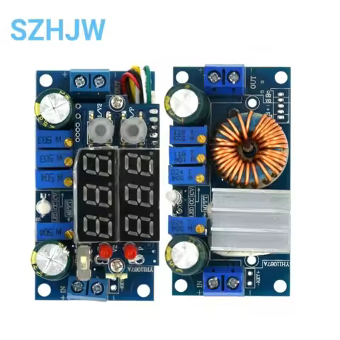 5A MPPT Solar Panel Controller DC-DC Step-down CC/CV Charging Module with blue Display LED Regulator