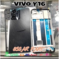 Backdoor Casing + lcd frame + bezel vivo Y16 2022 original Full set housing Casing