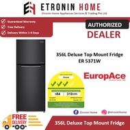 EuropAce 356L Deluxe Top Mount Fridge ER 5371W