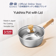 ✨New Size✨KANDA Yukihira Pot Saucepan With Lid 18CM/20CM 雪平锅 Milk Pot Small Pan 443 Stainless Steel