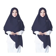 hijab segi empat wolfis 130x130 warna biru dongker jilbab segi empat. - navy