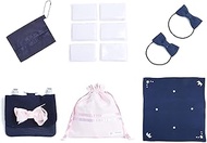 Angel Smile Value Set C Value School Goods 8,000 Yen 6-Piece Set C, Girls, Navy, Pink, Medium, Navy,