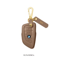 (Handmade จัดส่งใน 7-10 วัน) เคสกุญแจรถยนต์ BMW หนังวัว Italian Calfskin