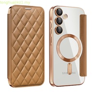 Flip Cover Leather Magsafe Samsung A55 A56 A36 A15 A16 A17 A35 A06 A26 Flip Cover Magsafe Magnetic L