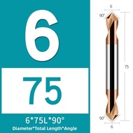 Dual-Ended Tipped Center Drill Coated CNC Tool