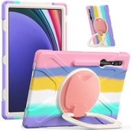 เคสซิลิโคนแบบหมุนสำหรับ S10Ultra ซัมซุงกาแล็กซีแท็บ Samsung Galaxy Tab S10 Ultra SM-X920 X926 เคสไฮบ