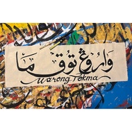 Banner Kain Belacu Viral Hand Painted ✍🏻💯(saiz 3x1 kaki)