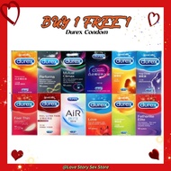 Durex Condom 3 pcs & 12pcs Extreme Kondom Lelaki Mutual Climax Feel Thin Together Ultra Thin Natural
