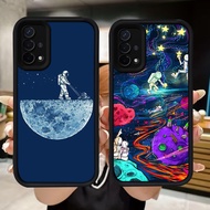 Q5 Astronaut Space soft Casing for OPPO A54 A15 A15s A16E A16K 4F A35 A93 F17 Pro Reno 4 Lite
