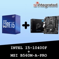 INTEL CORE I5-10400F + MSI B560M-A-PRO MOTHERBOARD BUNDLE DEAL